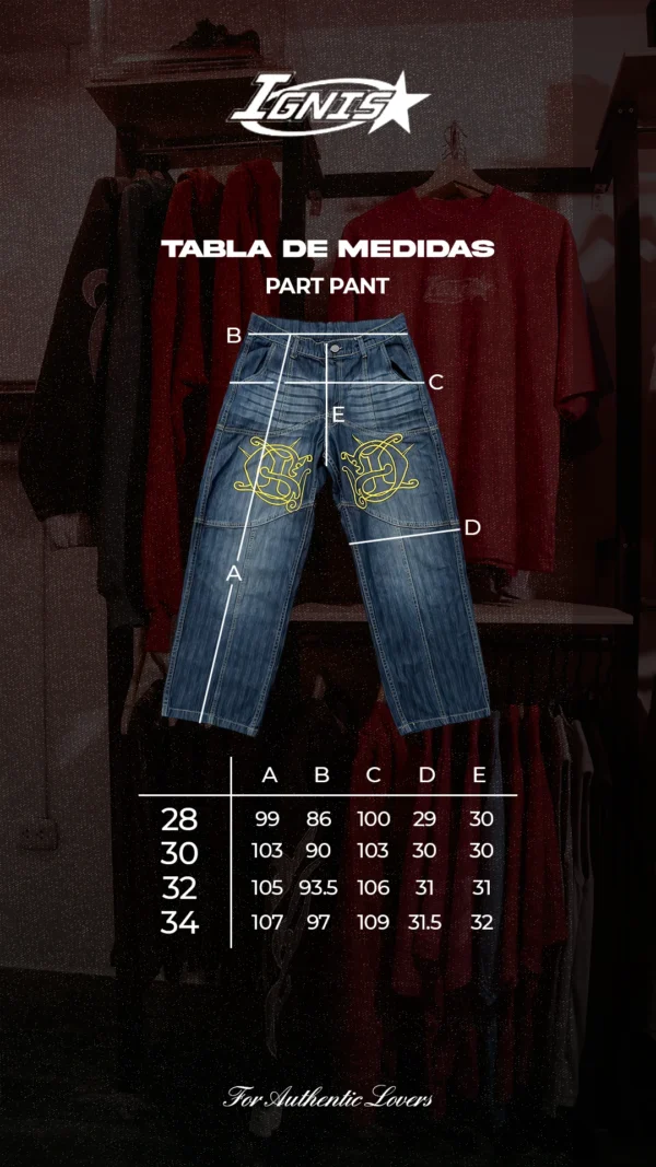 Baggy Part Pant Plateado - Ignis