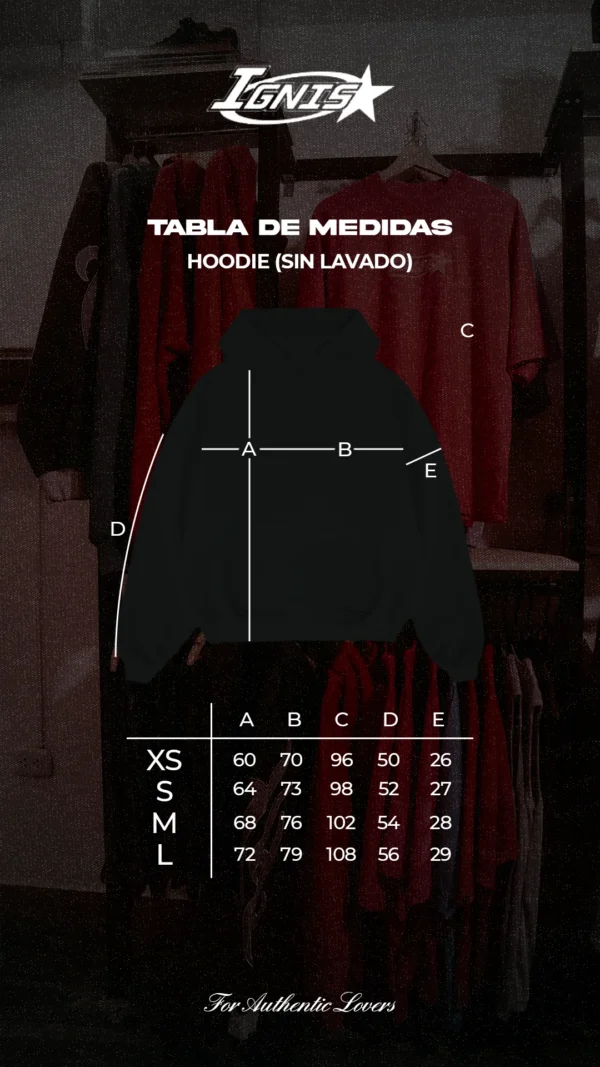 Polera Boxy Hoodie Negro - Ignis