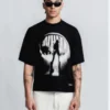 Moon Boxy T-Shirt Negro - Rsident