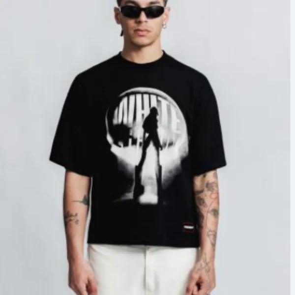 Moon Boxy T-Shirt Negro - Rsident