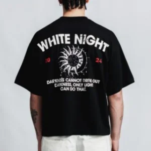 White Night T-Shirt Negro - Rsident