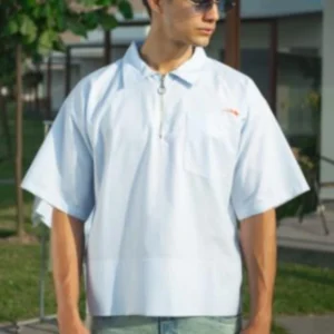 Zipper Shirt Celeste - Rsident