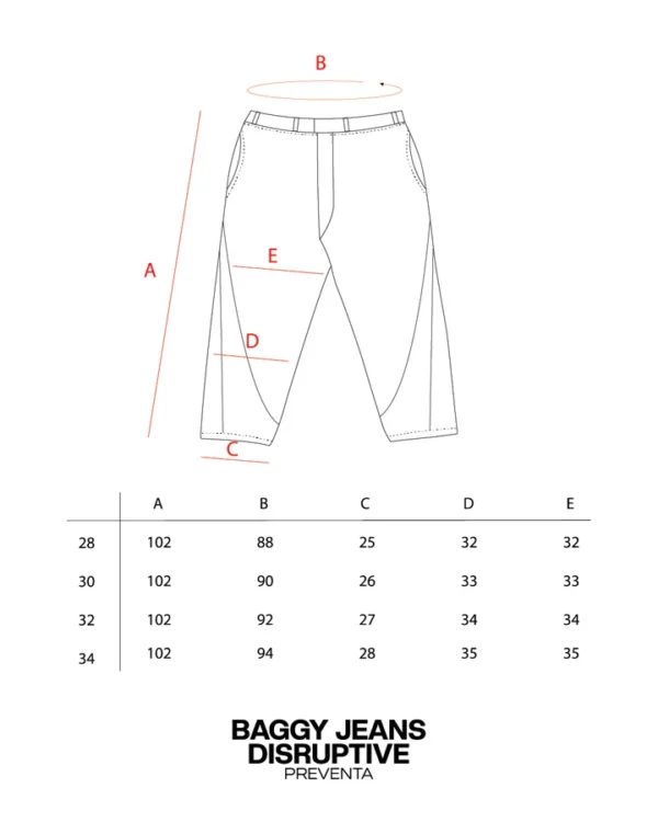 Baggy Jean Disruptive Negro - Hiitop