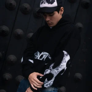 Polera 04005 Negro 1 Hoodie 4005 Negro - Bfore I Die