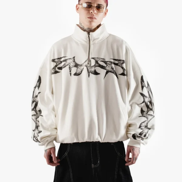 Light Codes Crewneck Blanco - Rsident