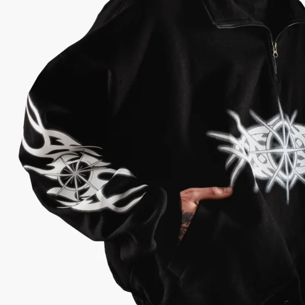 Voyd Eyes Crewneck Negro - Rsident