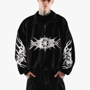 Voyd Eyes Crewneck Negro - Rsident