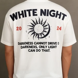 6 White Night T-Shirt Blanco - Rsident