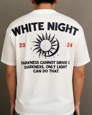 White Night T-Shirt Blanco - Rsident
