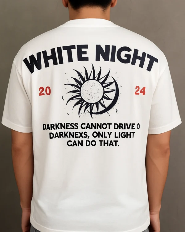 White Night T-Shirt Blanco - Rsident