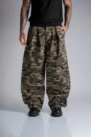 Wide Leg Pants Camuflado - Rsident