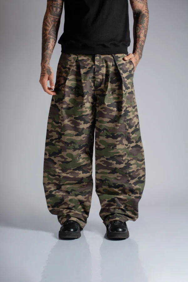 Wide Leg Pants Camuflado - Rsident