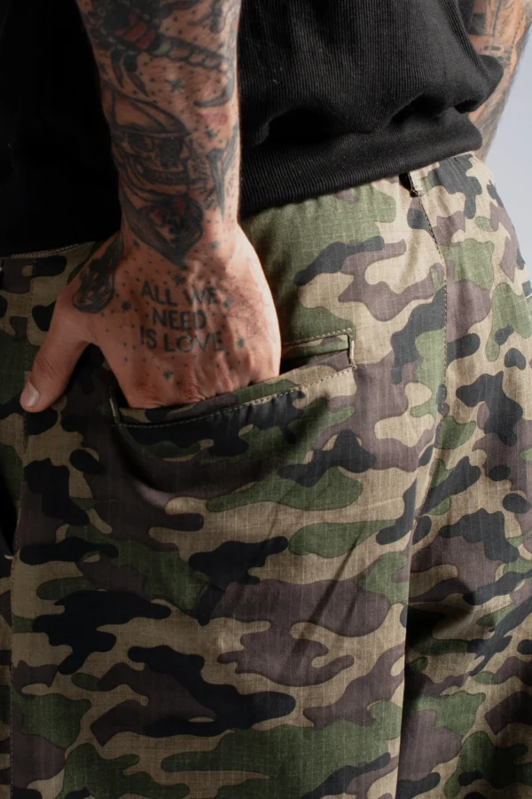 Wide Leg Pants Camuflado - Rsident