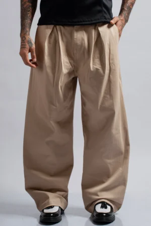 Wide Leg Pants Beige - Rsident