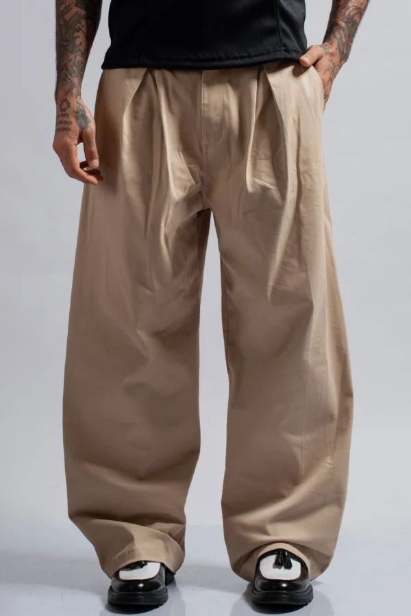 Wide Leg Pants Beige - Rsident