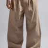 Wide Leg Pants Beige - Rsident