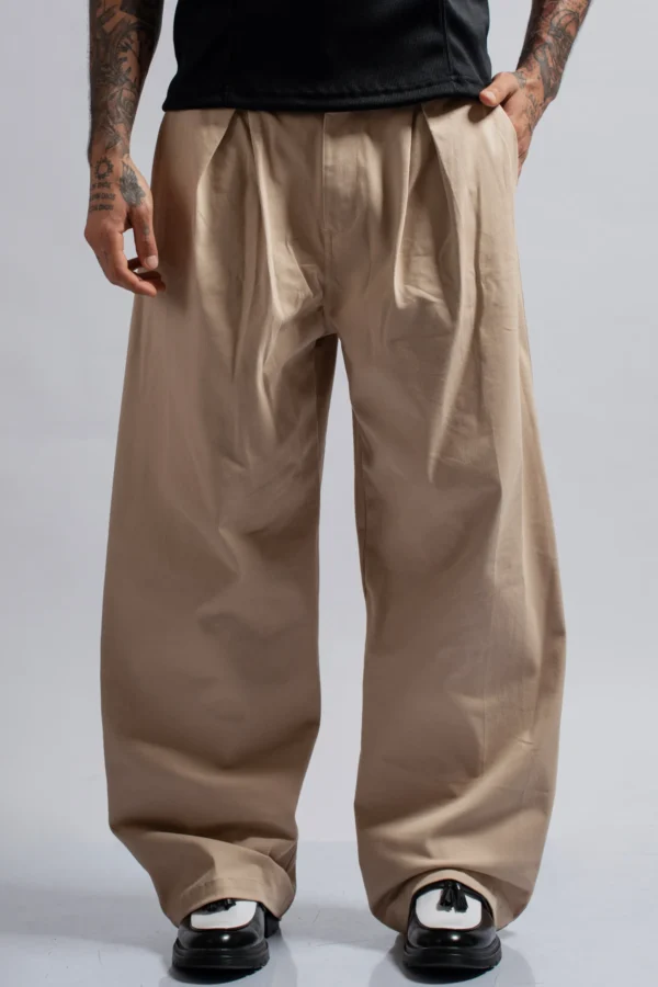 Wide Leg Pants Beige - Rsident