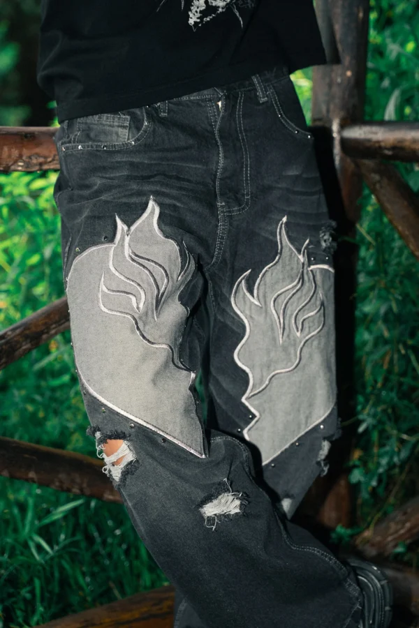 Burning Pant Negro - Ignis