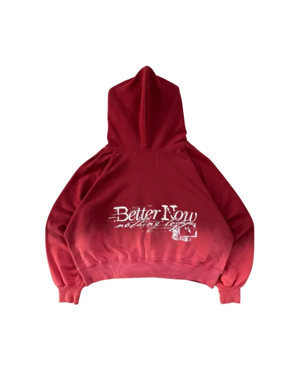Zip Hoodie Fuck Love Rojo - Better Now