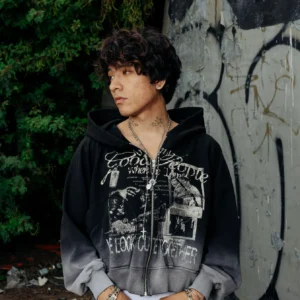 FUCK LOVE BLACK - ZIP HOODIE Zip Hoodie Fuck Love Negro - Better Now