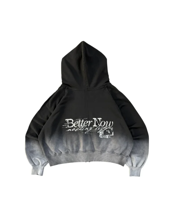 Zip Hoodie Fuck Love Negro - Better Now
