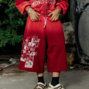 FUCK LOVE RED - BAGGY JORT 2 Jort Fuck Love Rojo - Better Now