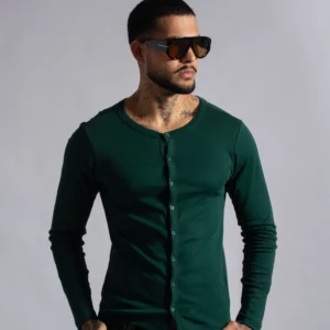 Henley Bootoms Long Sleeve Verde - Rsident
