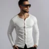 IMG_2443 Henley Bootoms Long Sleeve Blanco - Rsident