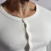 IMG_2444 Henley Bootoms Long Sleeve Blanco - Rsident
