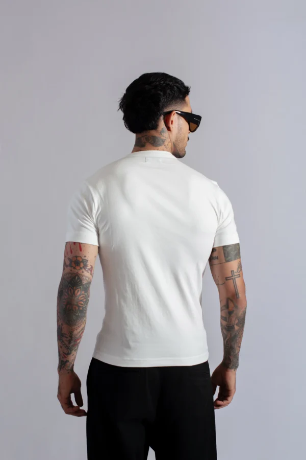 Henley Manga Corta Blanco - Rsident
