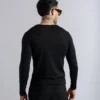 Henley Manga Larga Negro - Rsident
