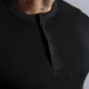 Henley Manga Corta Negro - Rsident