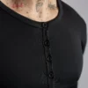 Henley Manga Larga Negro - Rsident