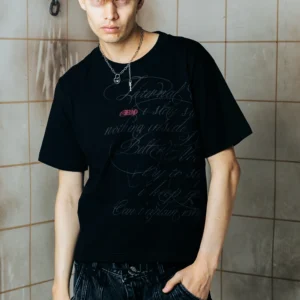 Chaos Black Slim Boxy T-Shirt - Better Now