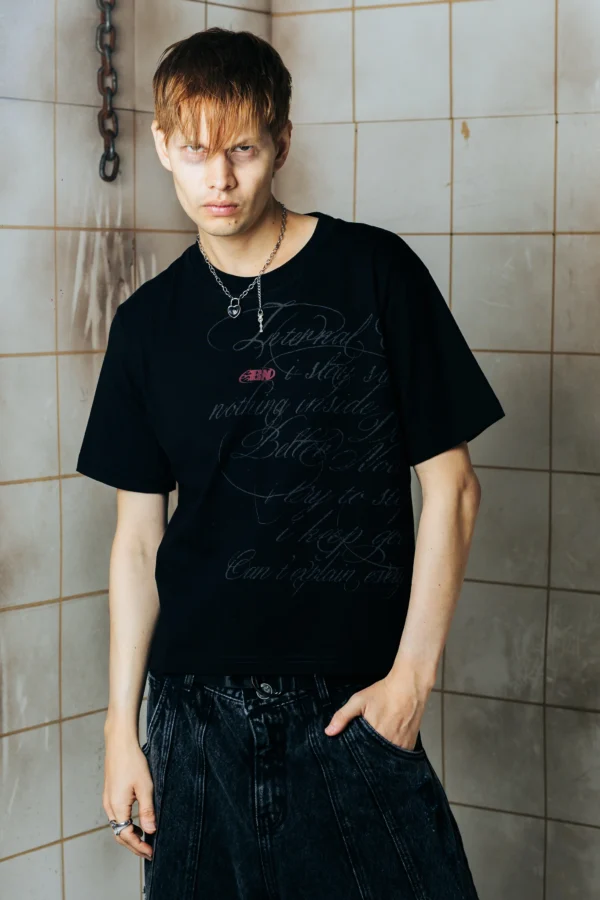 Chaos Black Slim Boxy T-Shirt - Better Now