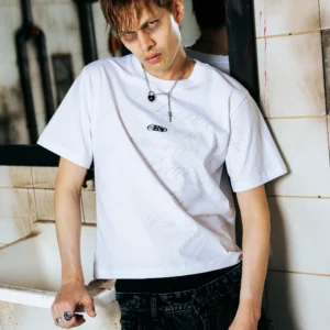 White Tatto Tee Slim Boxy T-Shirt - Better Now