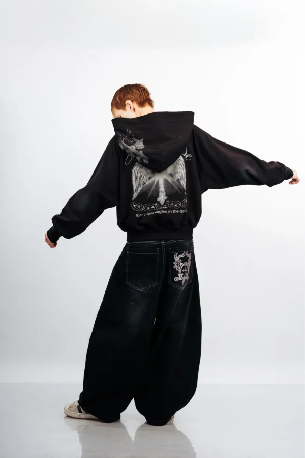 Black Cross Interlude Zip Hoodie - Better Now