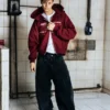 Red Broken Chaos Doble Zip Hoodie - Better Now
