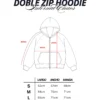 Grey Mental Chaos Doble Zip Hoodie - Better Now