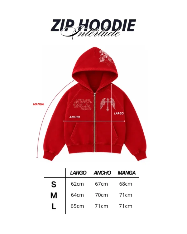 Red Cross Interlude Zip Hoodie - Better Now